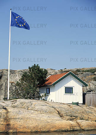 EU flag at the cottage
