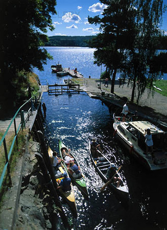 Lock in Dalslands channel, Dalsland