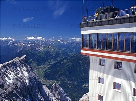 Utsikt från Zugspitze, Tyskland