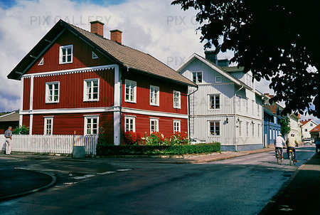 Gammal bebyggelse i Hjo ,Västergötland