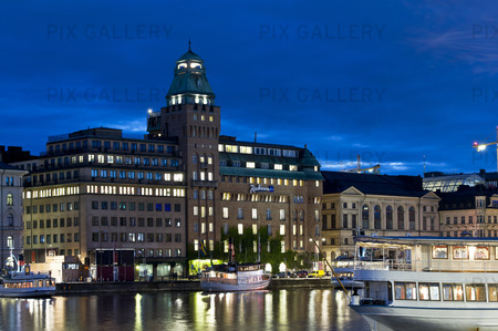 Radisson hotel vid Nybroviken, Stockholm