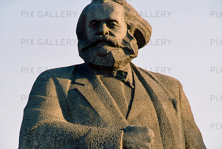 Staty av Marx i Moskva, Ryssland