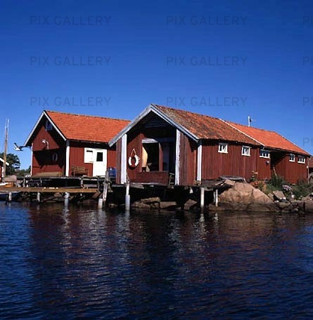 Sjöbodar i Hunnebostrand, Bohuslän