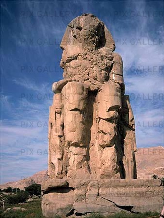 Memnonstoderna vid Luxor, Egypten