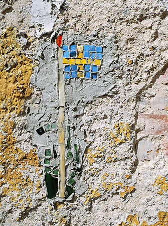 Mosaik - svenska flaggan