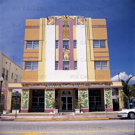 Art déco hus i Miami, USA