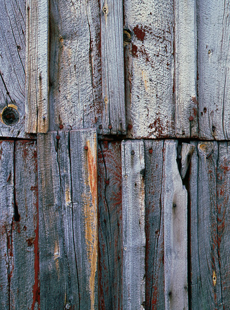Old painted wooden wall