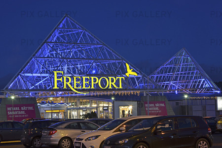 Freeport köpcentrum i Kungsbacka, Halland