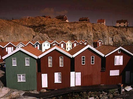 Sjöbodar i Smögen, Bohuslän
