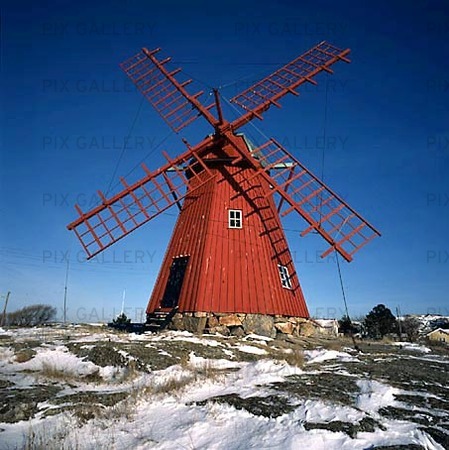 Väderkvarn vid Mollösund, Bohuslän