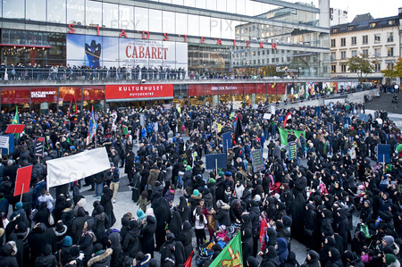 Demonstration på Sergelstorg, Stockholm