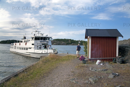 Skärgårdsbåt i Stockholms skärgård