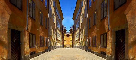 Gamla stan i Stockholm, manupulerad bild