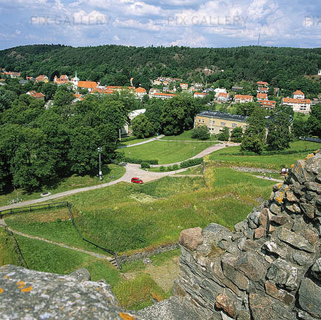 Kungälv from Bohus Fortress, Bohuslä