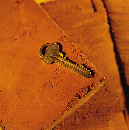 Key in the brick