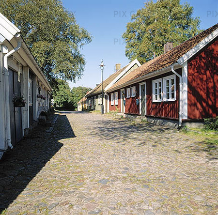 Old Town in Falkenberg, Halland