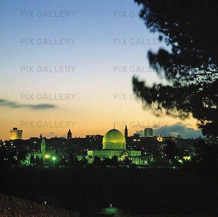Jerusalem at dusk, Israel