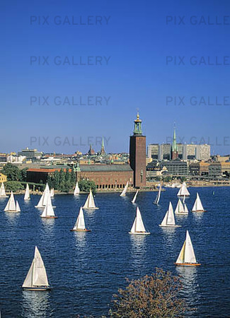 Segelbåtar i Stockholm