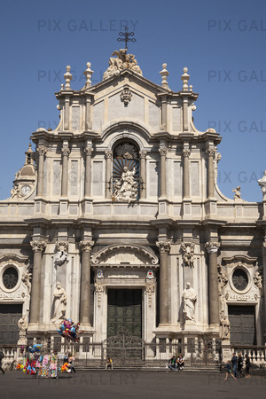 Cathedral Santa Agatha i Catania på Sicilien, Italien