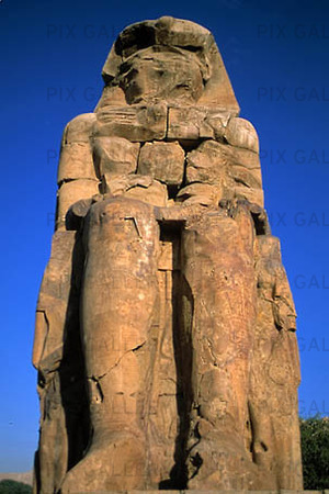 Memnonstatyerna vid Luxor, Egypten