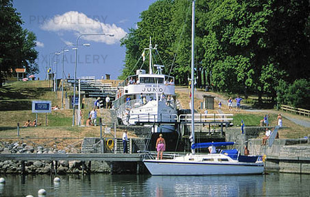 Sluss i Göta Kanal, Östergötland