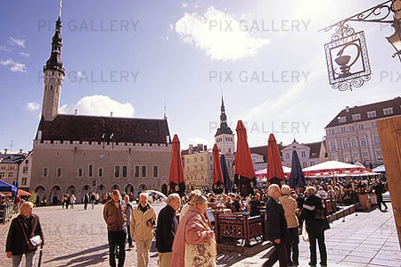 Town Hall Square in Tallinn, Estonia