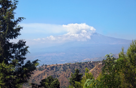 Vulkanen Etna på Sicilien, Italien