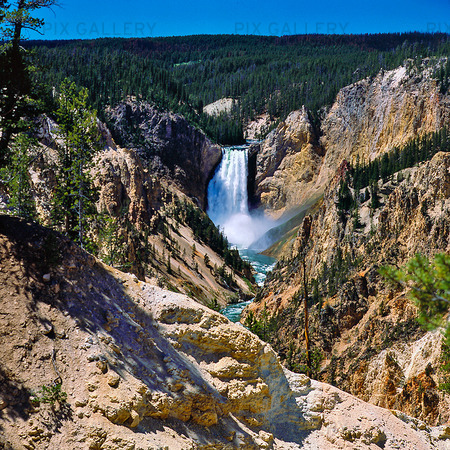 Lover falls i Yellowstone nationalpark, USA