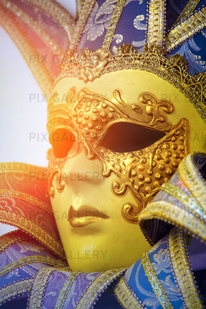 Traditionell venetiansk karnevalmask, Italien