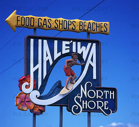 Skylt på Hawaii, Haleiwa