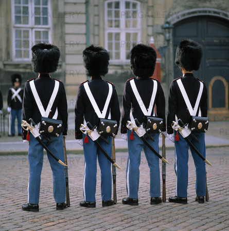 Kunglig vakt i Köpenhamn, Danmark