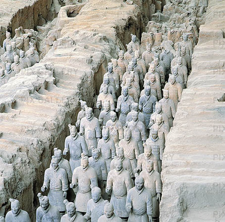 Terrakottaarmén i Xian, Kina