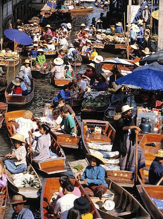 Flytande marknad, Thailand