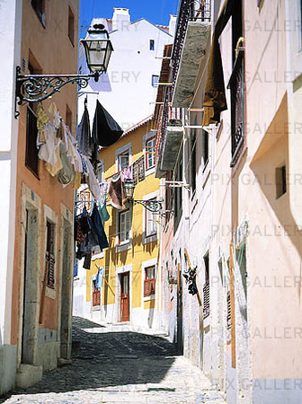 Alley in Lisbon, Portugal