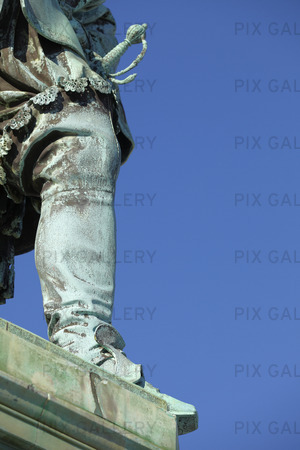Detalj av staty Gustav 2:e Adolf, Göteborg