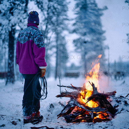 Lapp vid öppen eld, Lappland