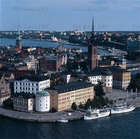 Vy över Riddarholmen, Stockholm