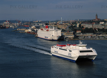 Ferry in Gothenburg harbor