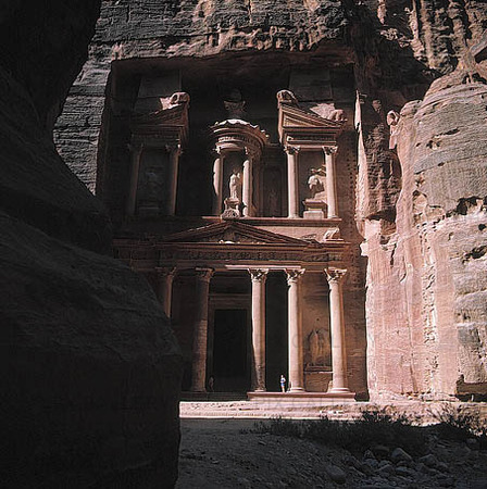 Ruin i Petra, Jordanien