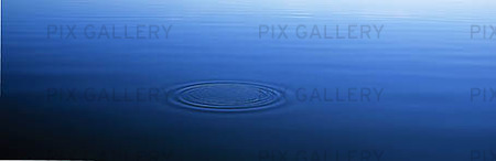 Water surface with water rings