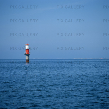 Lighthouse in the archipelago of Gothenburg