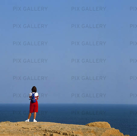 Woman in the Mediterranean Sea