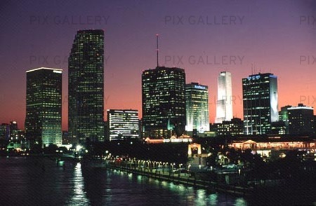 Miami i skymning, USA