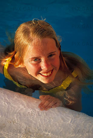 Girl in pool