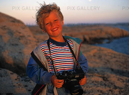 Boy with camera