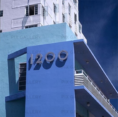 Art déco hus i Miami, USA