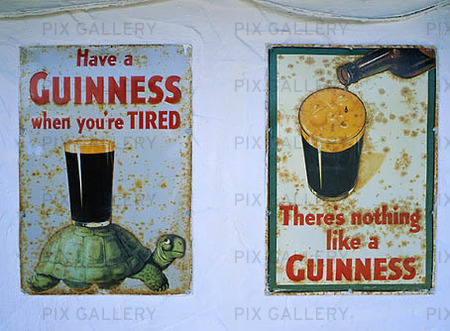 Reklamskyltar för Guinness, Irland