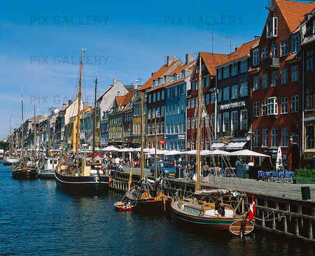 Nyhavn i Köpenhamn, Danmark