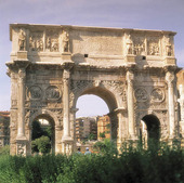 Konstantins båge i Rom, Italien