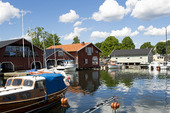 Hjo marina i Västergötland